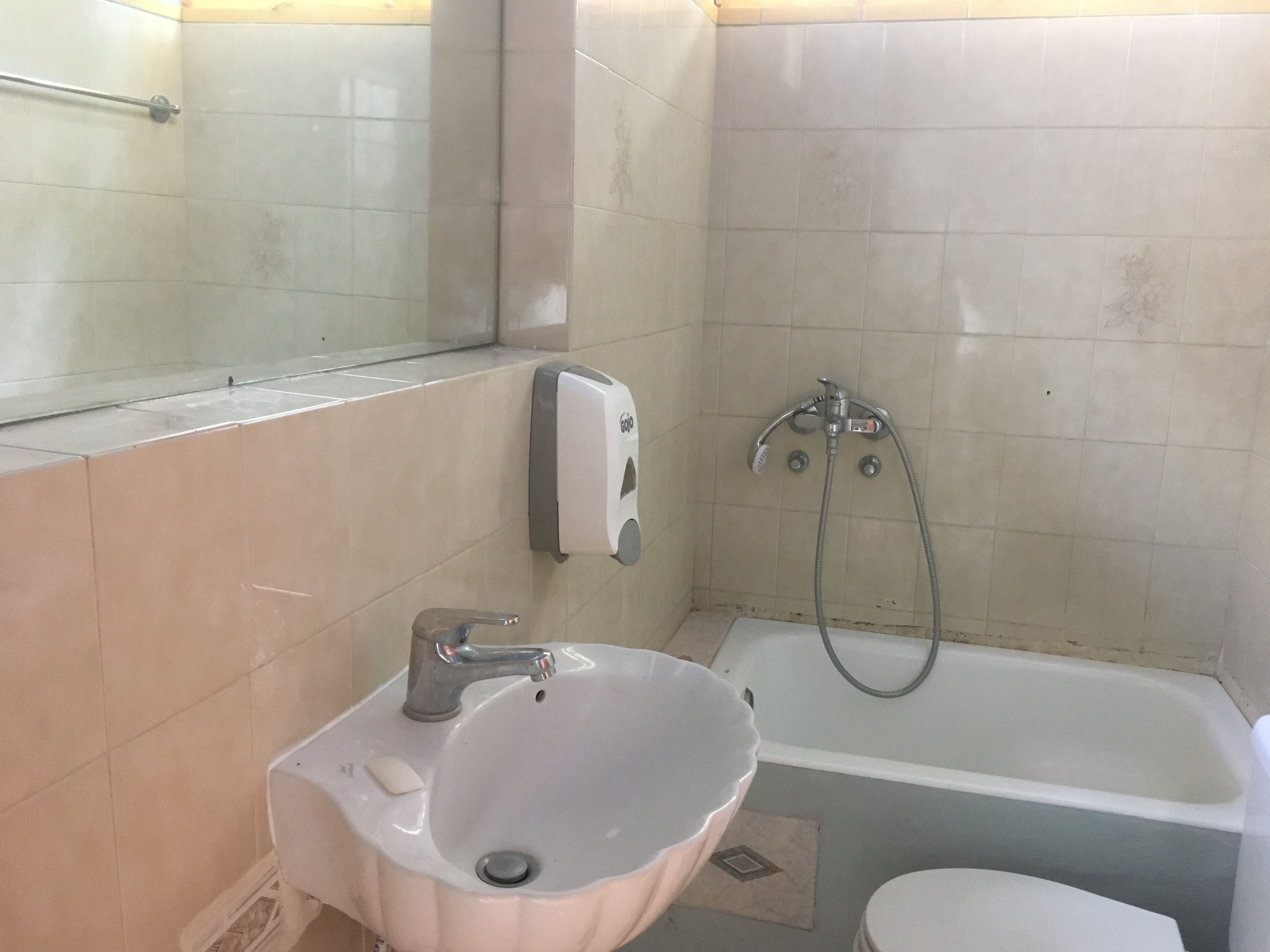 standard triple room | bathroom | shower, free toiletries, hair dryer, towels
