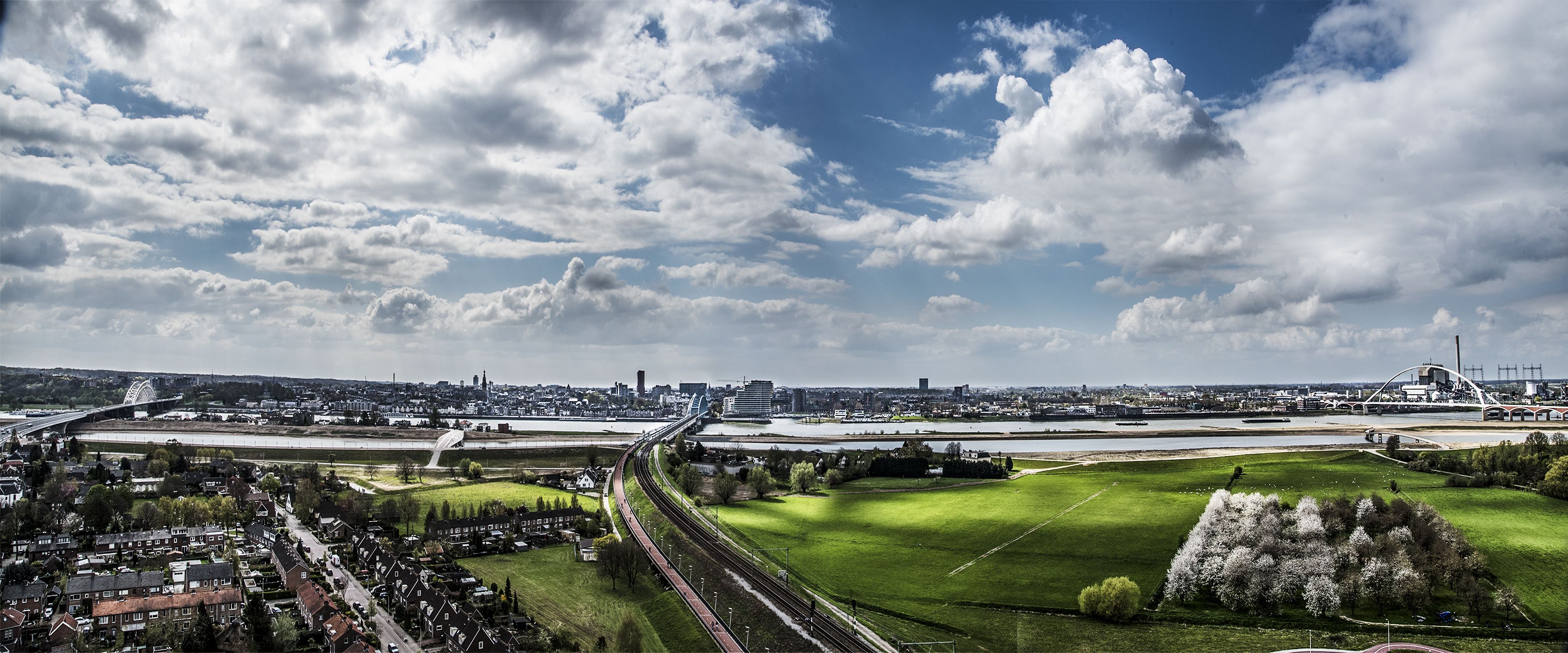 executive double room, 1 king bed, hot tub, city view | view from room