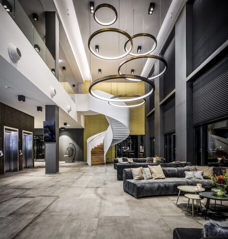 Sala de estar en el lobby