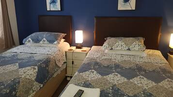 3 bedrooms, premium bedding, desk, laptop workspace