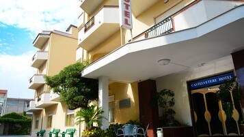 Overnatningsstedets facade