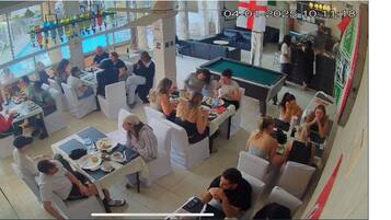 Breakfast, lunch, dinner served; international cuisine