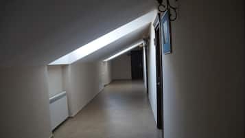 Economy Double Attic | Living area | 75-cm flat-screen TV with cable channels, TV