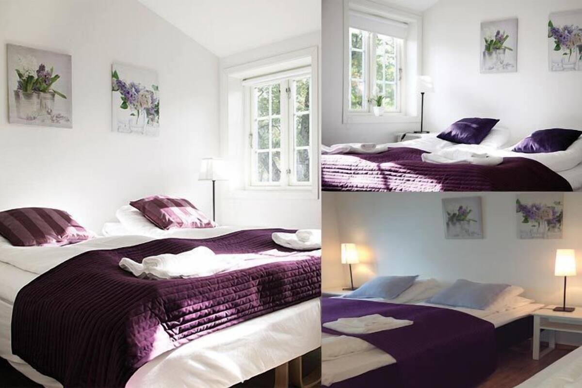 Dobbeltrom – comfort | Senger med overmadrass, individuelt dekorert og wi-fi (inkludert)