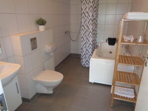 Regadera, amenidades de baño gratuitas, secadora de cabello, toallas 