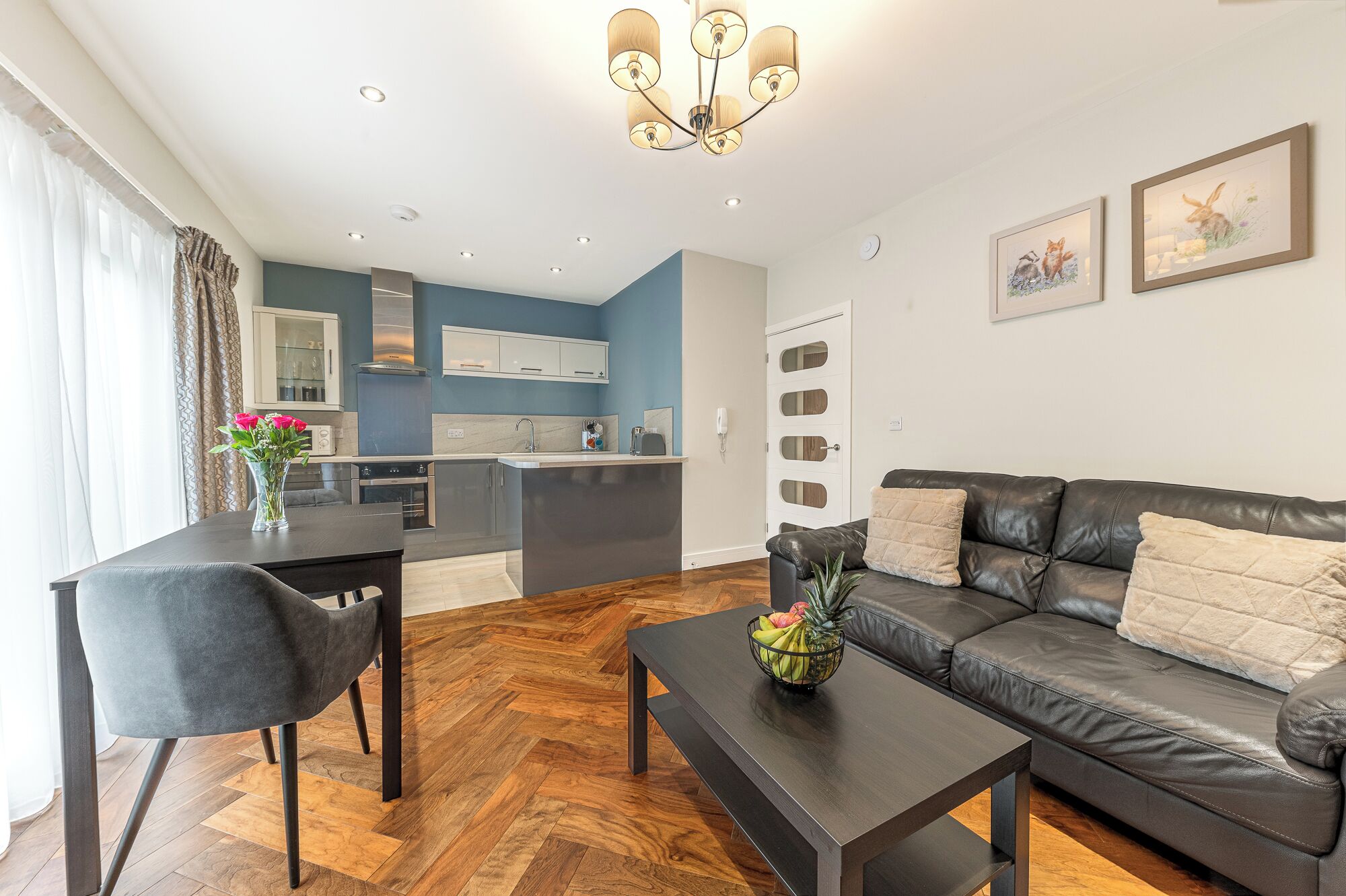 Individually decorated, individually furnished, blackout drapes