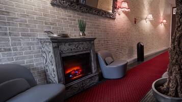 Sitteområde i lobbyen