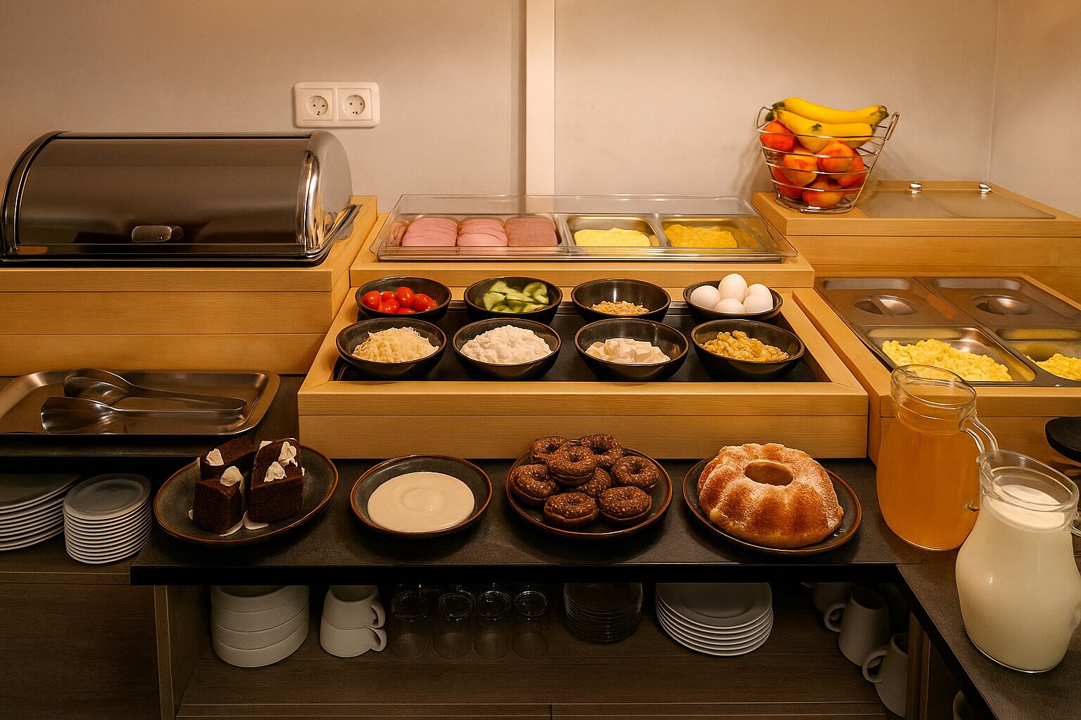 Daily buffet breakfast (EUR 10 per person)