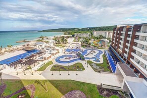 Minibar, in-room safe, desk, laptop workspace - Royalton Blue Waters Montego Bay, An Autograph Collection All Inclusive Resort (Falmouth)