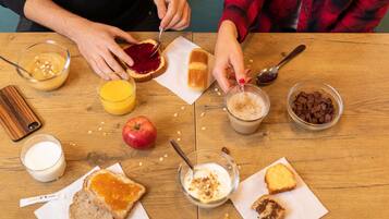 Daily buffet breakfast (EUR 9.9 per person)