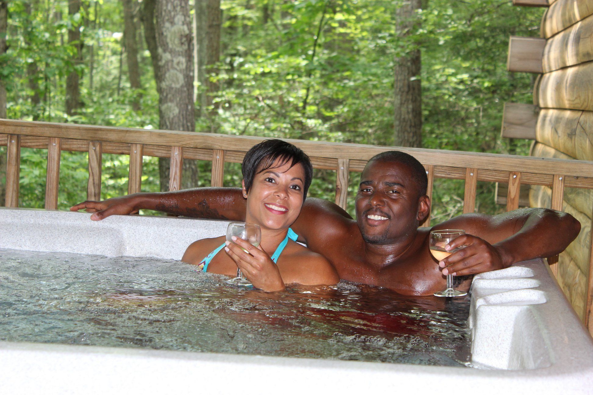 Marathon Cabin, 1 Bedroom, Hot Tub | Jetted bathtub