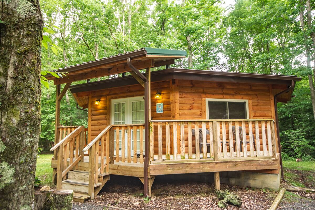 浪漫小屋, 1 张大床, 热水浴缸 | 客房景观