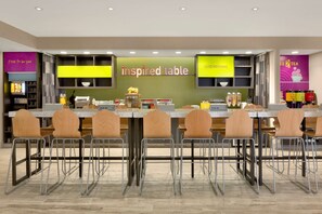 Free daily buffet breakfast