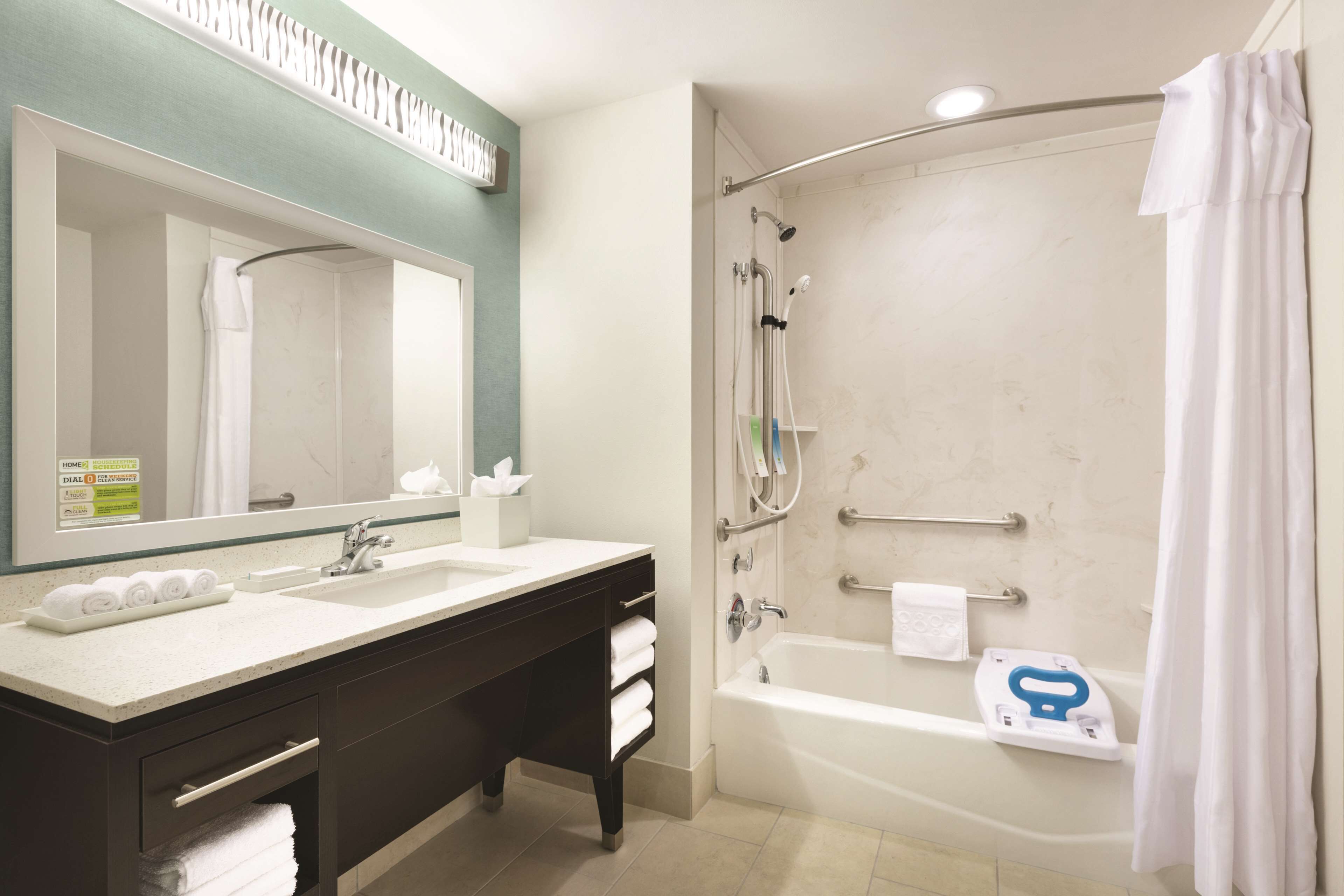 free toiletries, hair dryer, towels