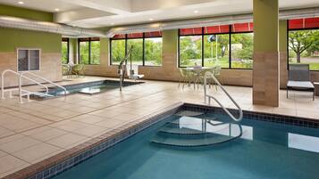 Indoor pool, open 6:00 AM to 11:00 PM, sun loungers