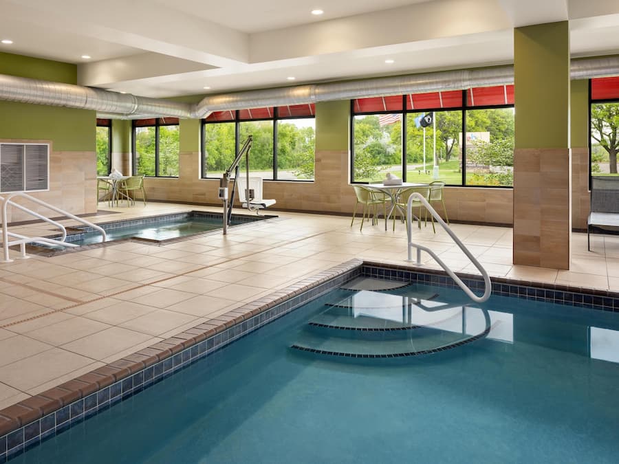 Indoor pool, open 6:00 AM to 11:00 PM, sun loungers