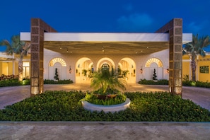 Front of property – evening/night