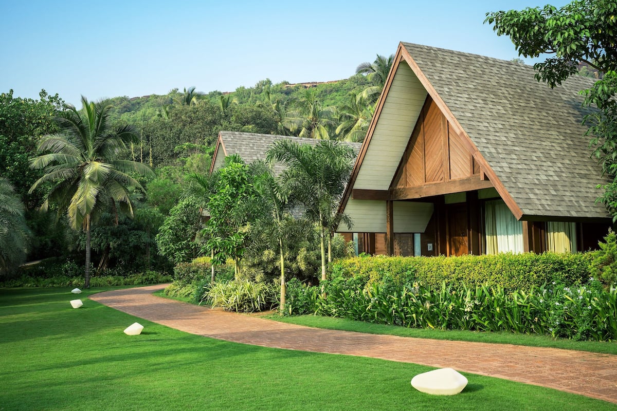 Chalet, 1 Tempat Tidur King, patio, pemandangan kebun | Eksterior