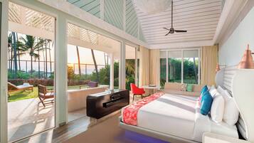 1 bedroom, Egyptian cotton sheets, premium bedding, down duvets