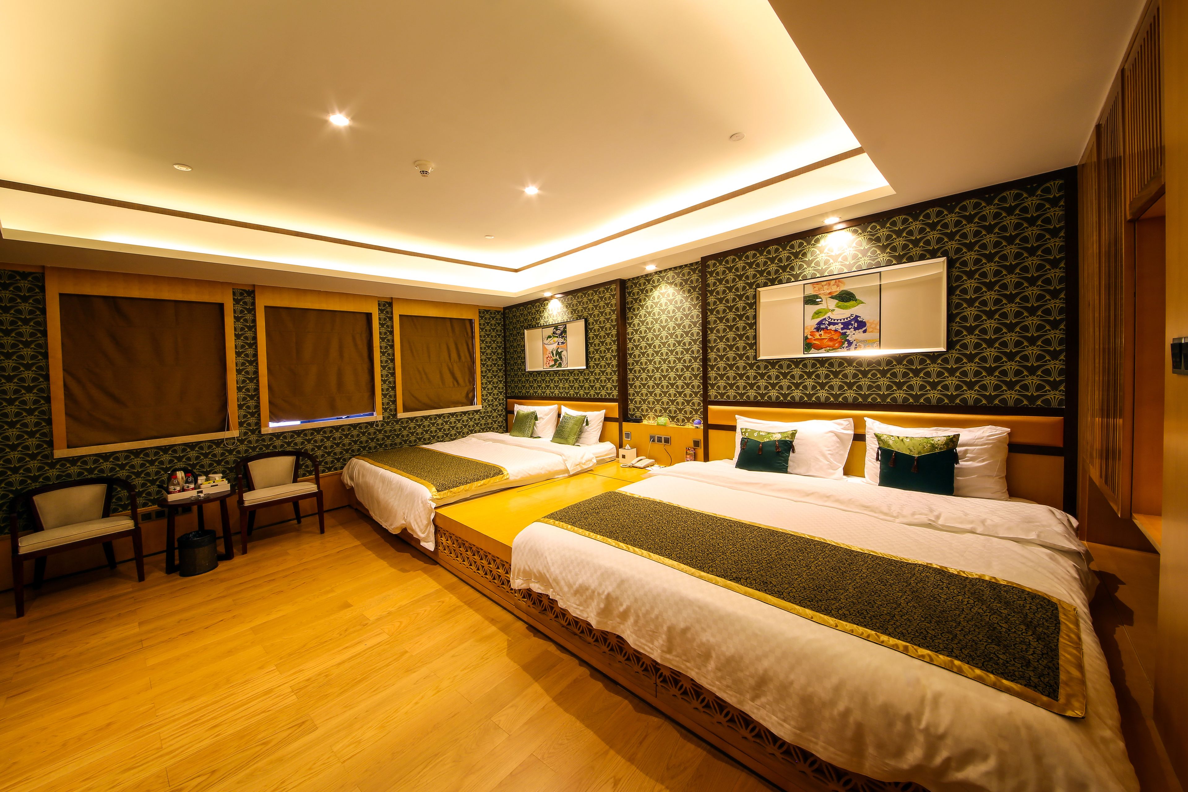 room, multiple beds, resort view | premium bedding, down duvets, in-room safe, individually decorated