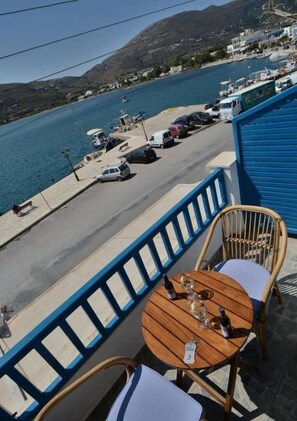 Standard Twin Room | View from room - Galaxy Hotel (Andros)