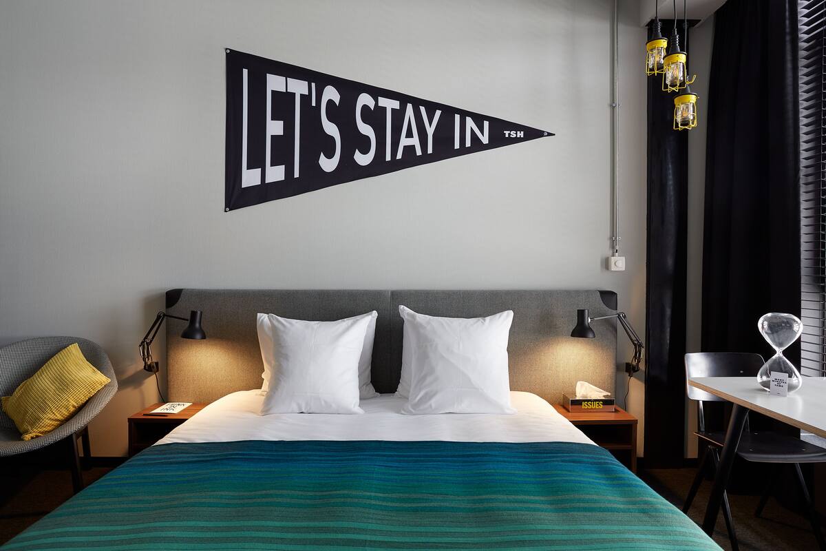 deluxe room | premium bedding, desk, soundproofing, free cots/infant beds