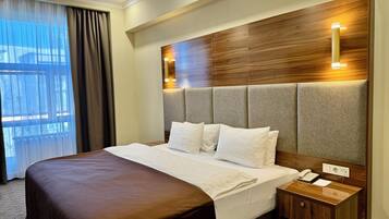 Minibar, in-room safe, desk, blackout curtains