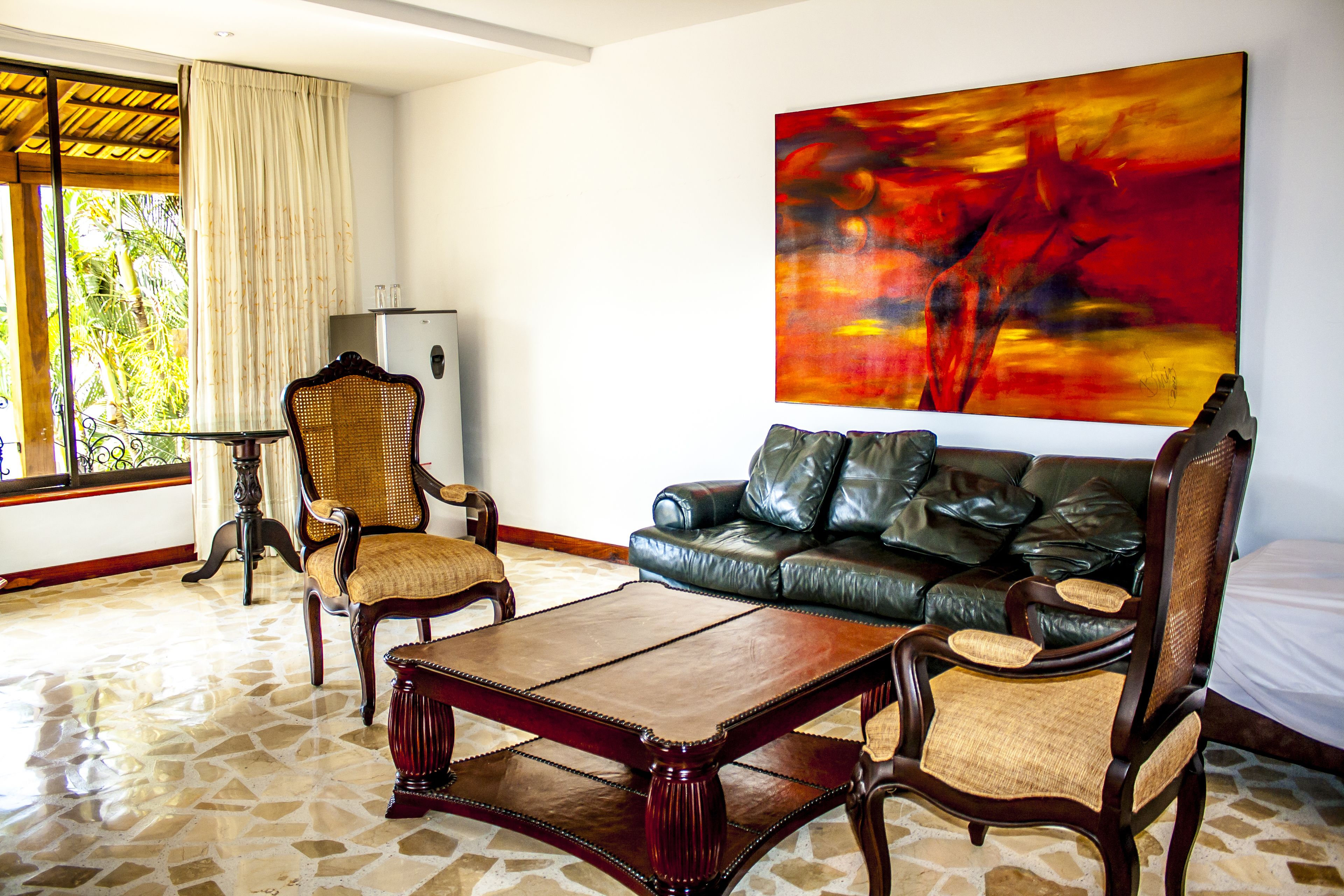 디럭스 스위트, 킹사이즈침대 1개, 테라스, 풀사이드 | 내부 세부 사진