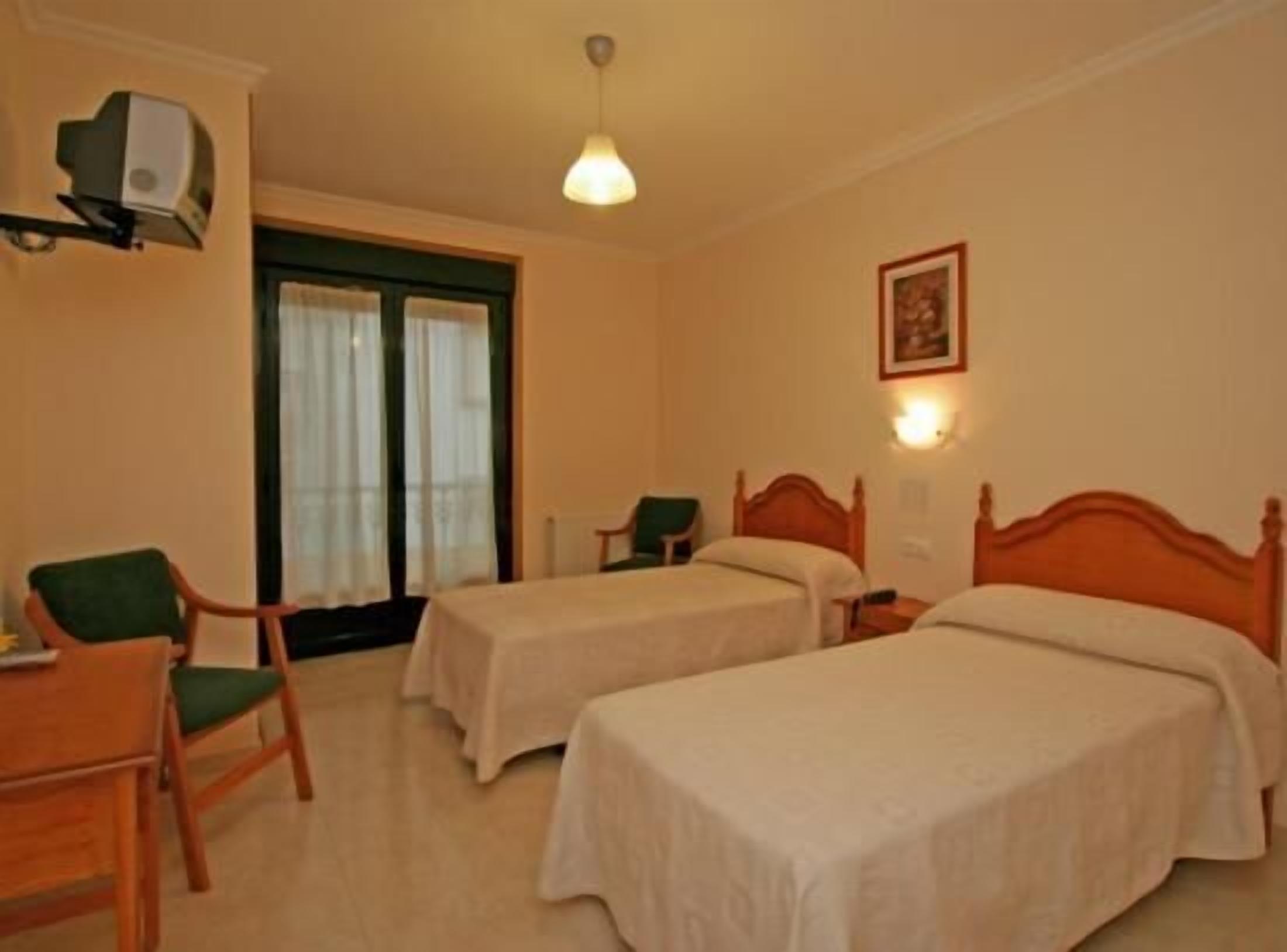 1 bedroom, desk, blackout curtains, iron/ironing board