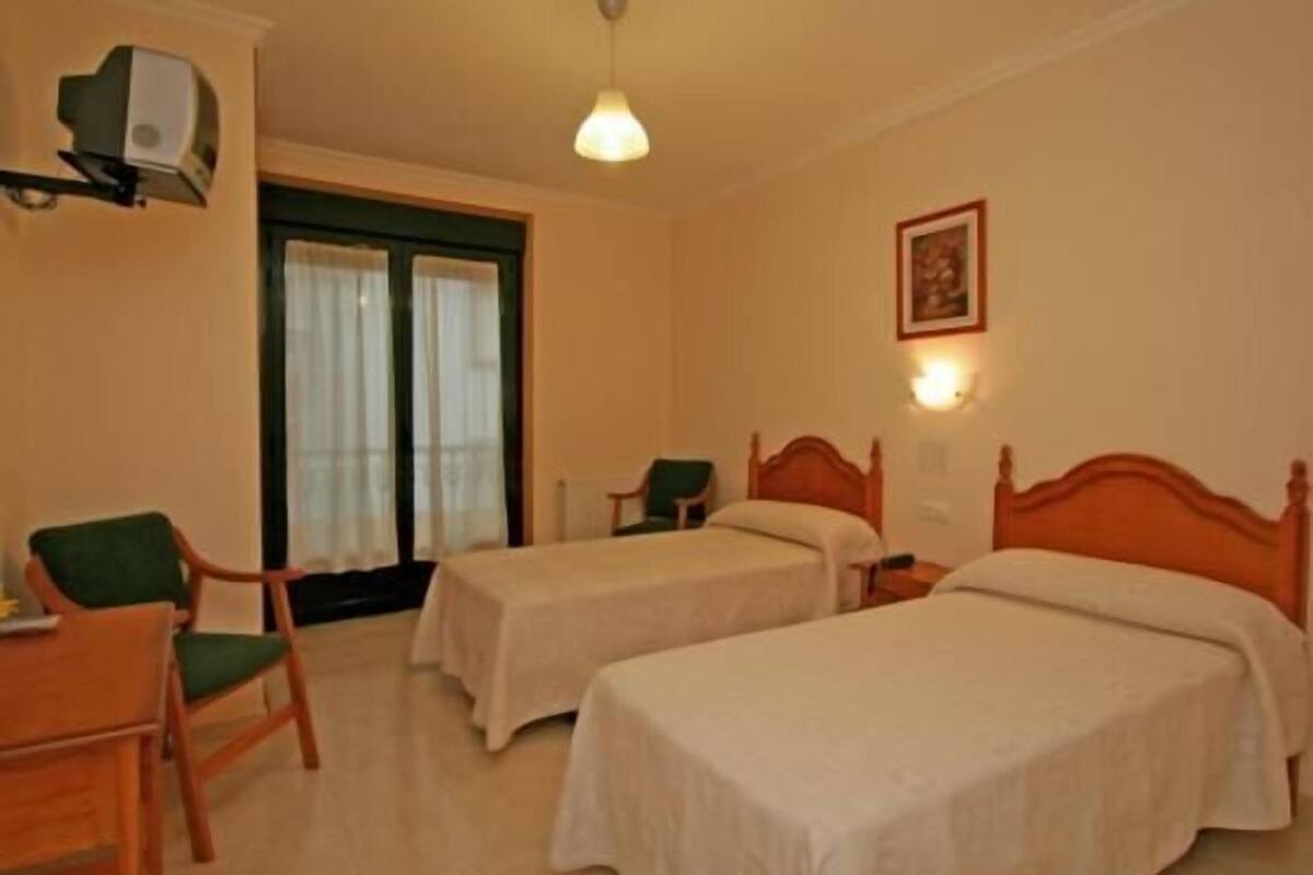 1 bedroom, desk, blackout curtains, iron/ironing board