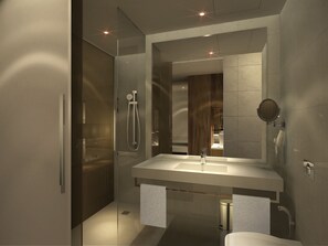 Douche, douche hydromassante, articles de toilette gratuits