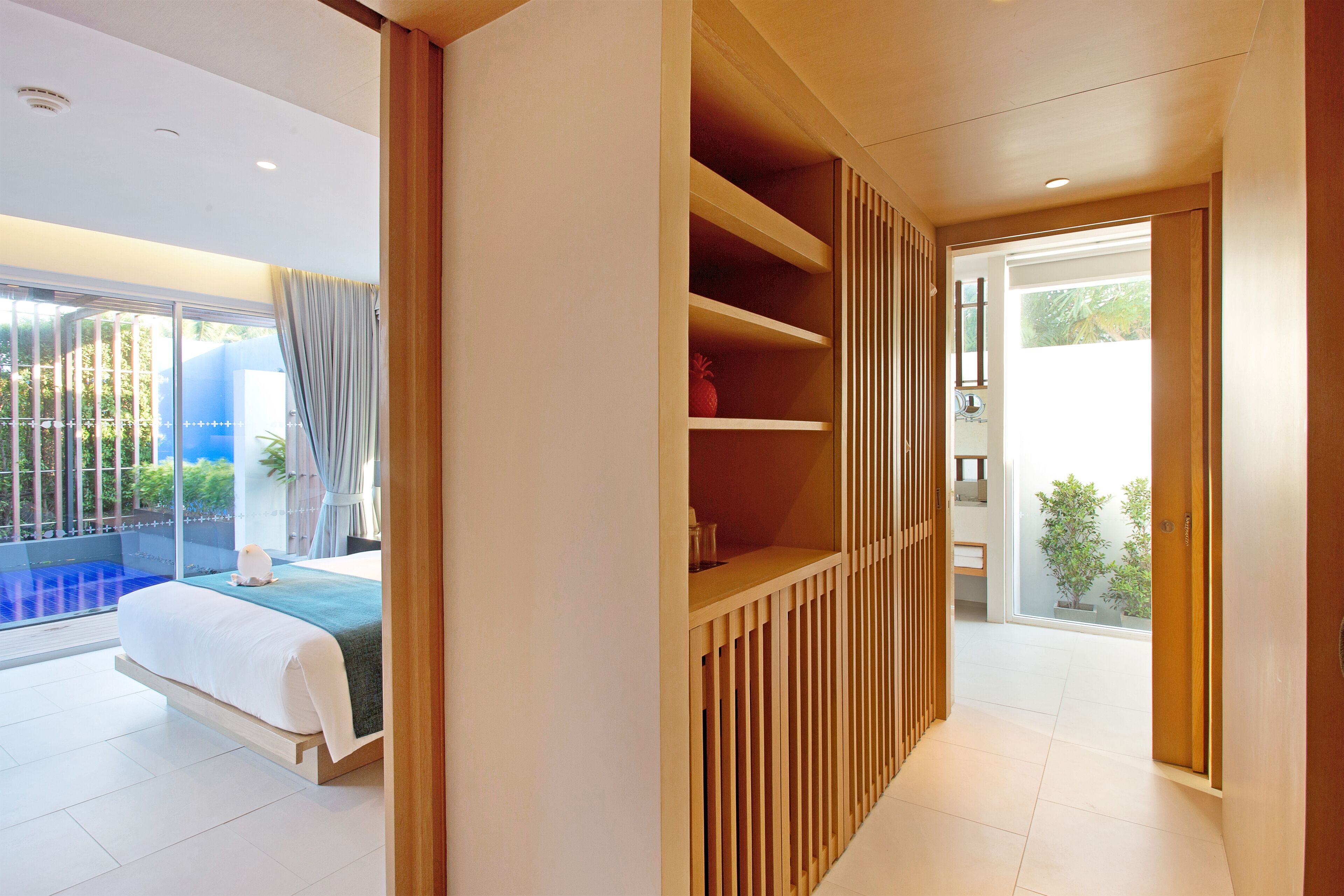 two-bedroom tropical suite private pool | minibar, in-room safe, desk, iron/ironing board
