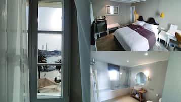 Ropa de cama de alta calidad y minibar