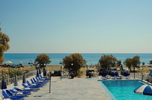 Outdoor pool, open 9:00 AM to 8:30 PM, pool umbrellas, sun loungers - Andreolas Beach Hotel (Zakynthos)