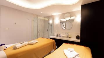 Couples treatment room(s), hot tub, body treatments, facials
