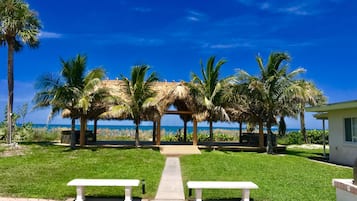 Outdoor wedding area