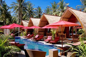 Outdoor pool - D Wahana Resort (Gili Trawangan)