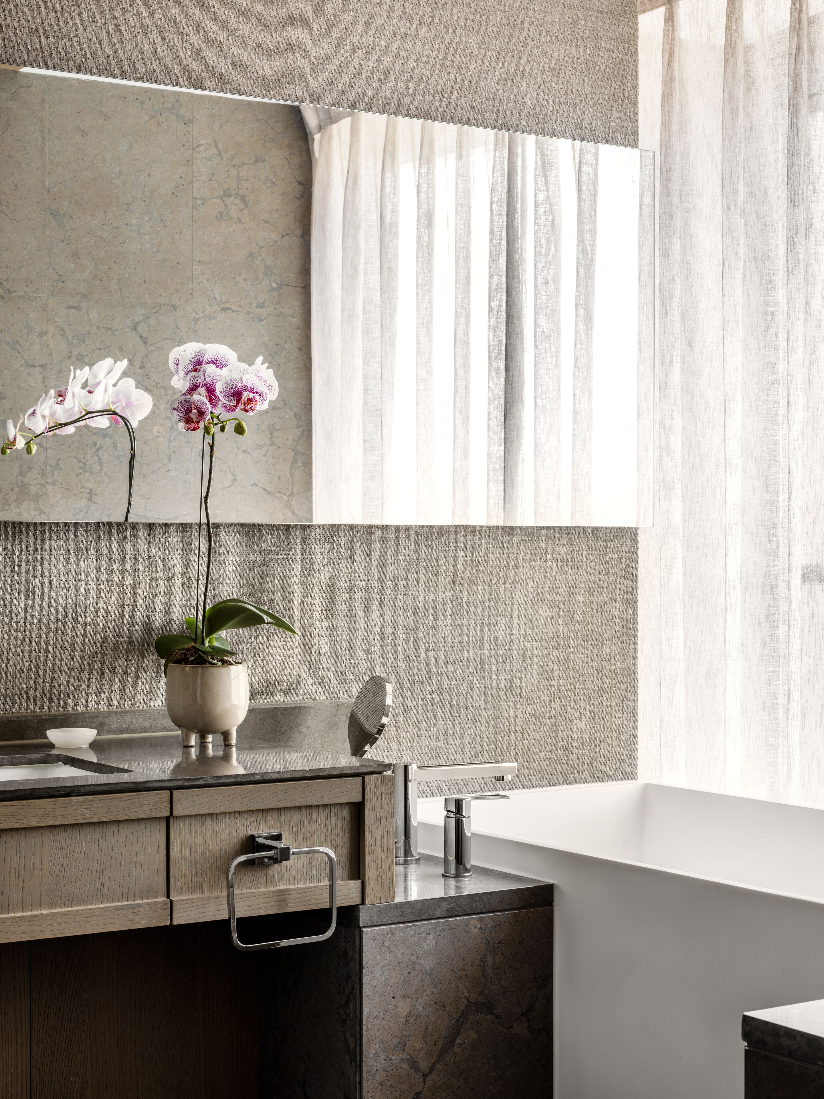 chao baby suite 50 | bathroom | separate bathtub and shower, rainfall showerhead, designer toiletries