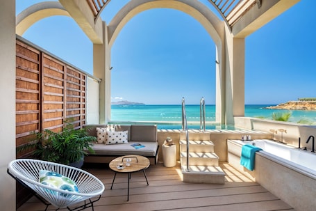 Suite, 1 Bedroom | View from room. Domes Noruz Chania, Autograph Collection - Adults Only