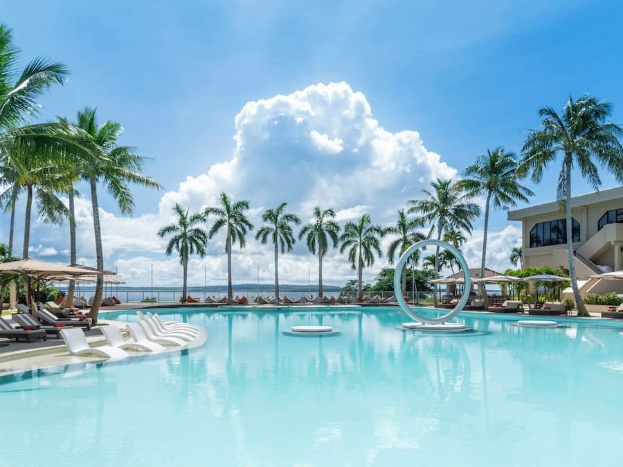 Outdoor pool, open 9:00 AM to 5:00 PM, cabanas (surcharge)