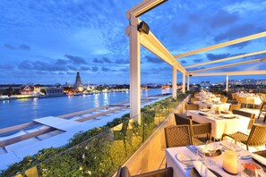 Breakfast, lunch, dinner served; international cuisine, alfresco dining  - Riva Arun Bangkok (Bangkok)