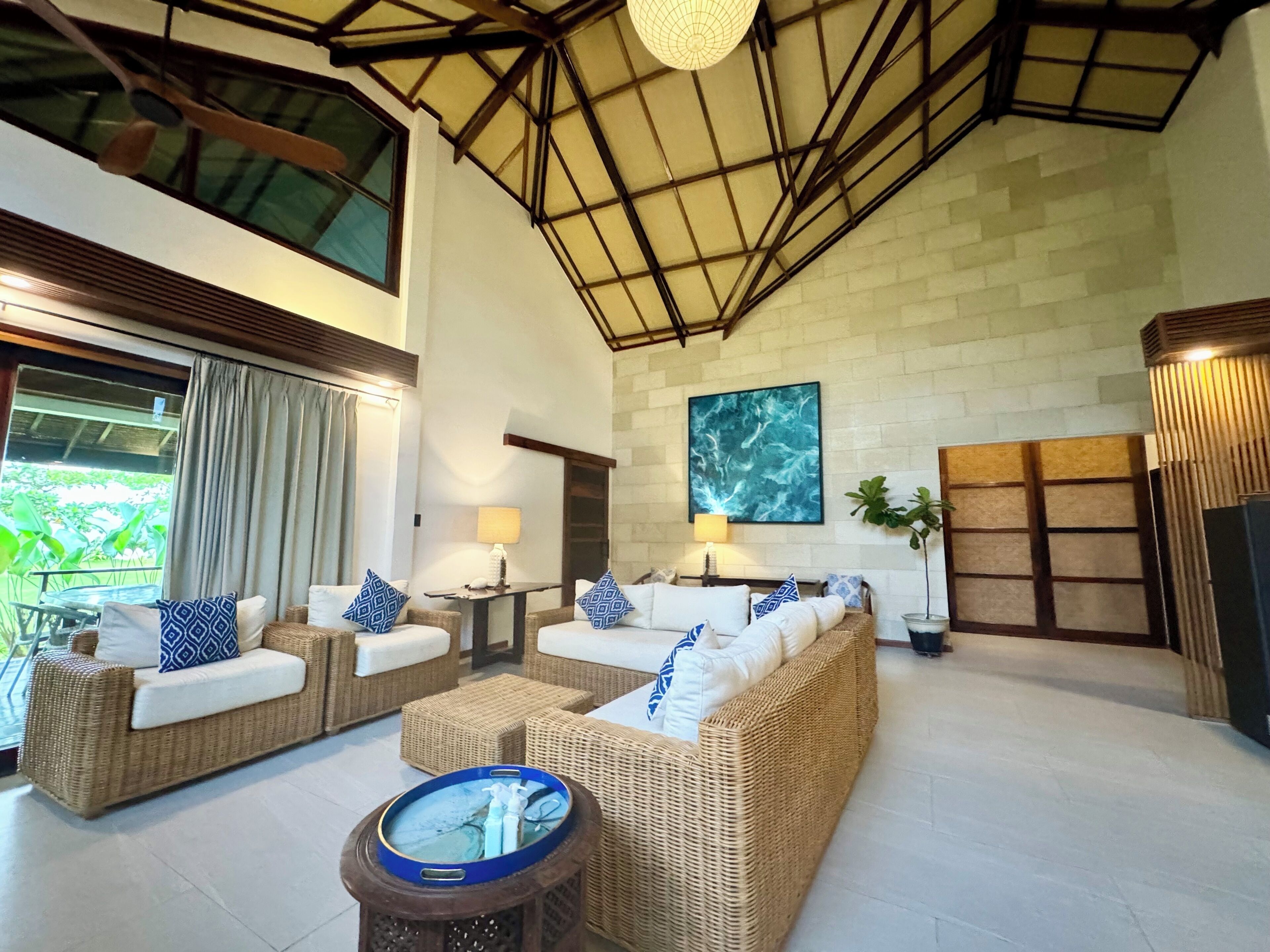 Luxury Villa, 3 Bedrooms, Beach View | Living area