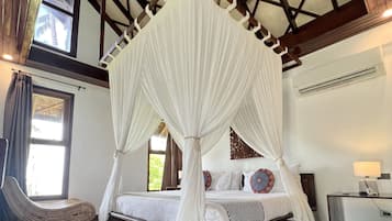 1 slaapkamer, luxe beddengoed, een minibar, een kluis op de kamer