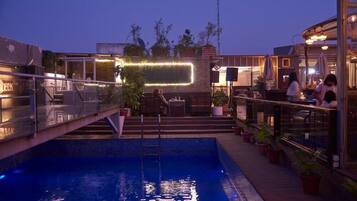 Indoor pool, outdoor pool