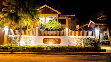 Front of property – evening/night