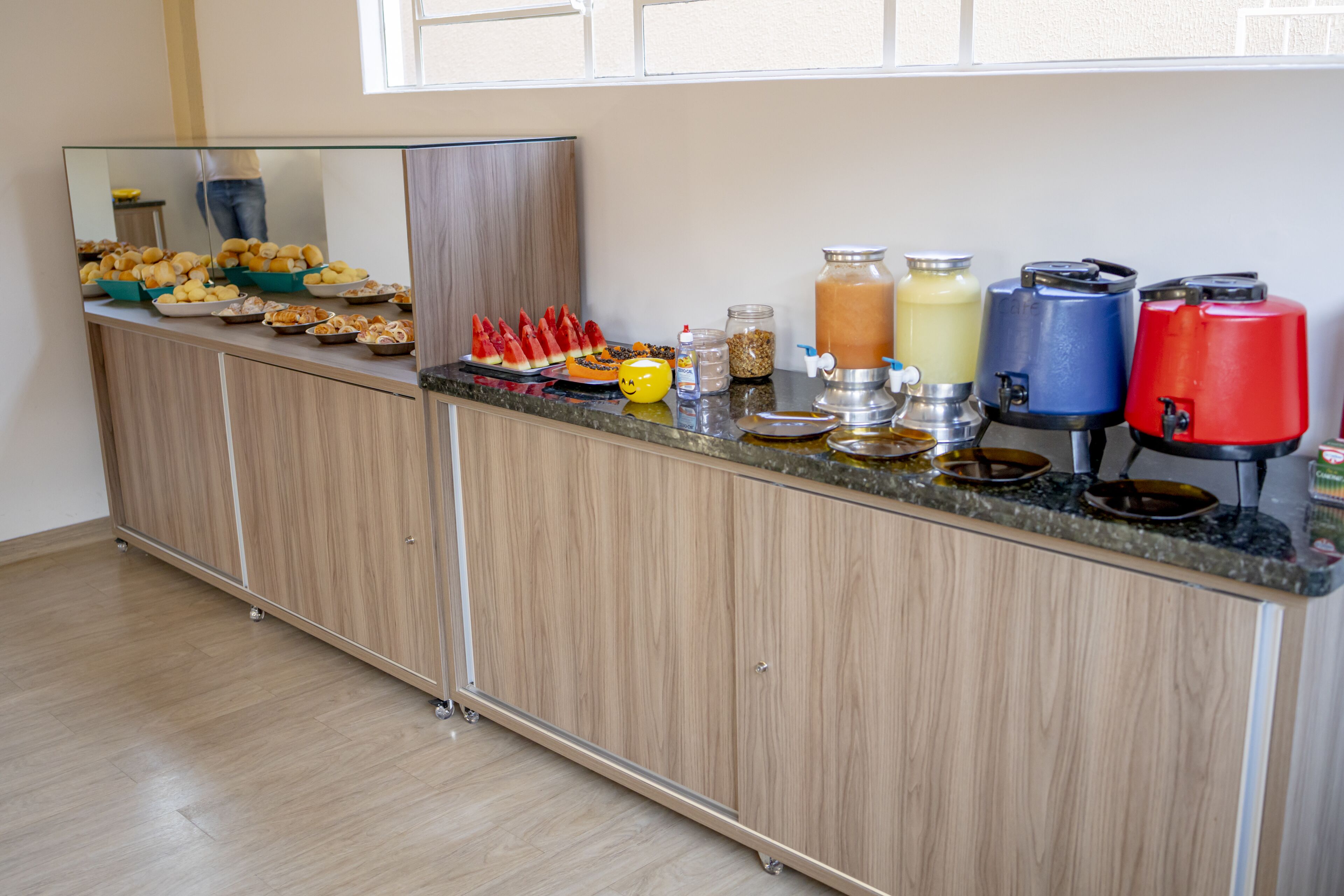 Free daily buffet breakfast