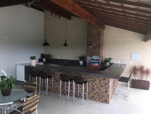 Private kitchen - Hotel Mirante São Brás (Sao Bras do Suacui)
