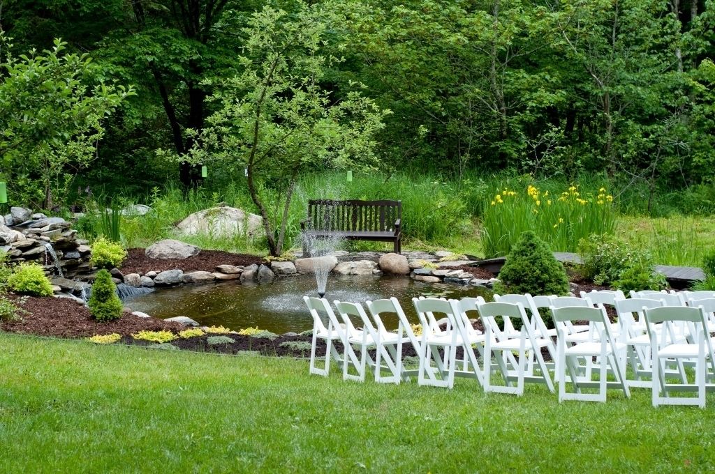 outdoor wedding area