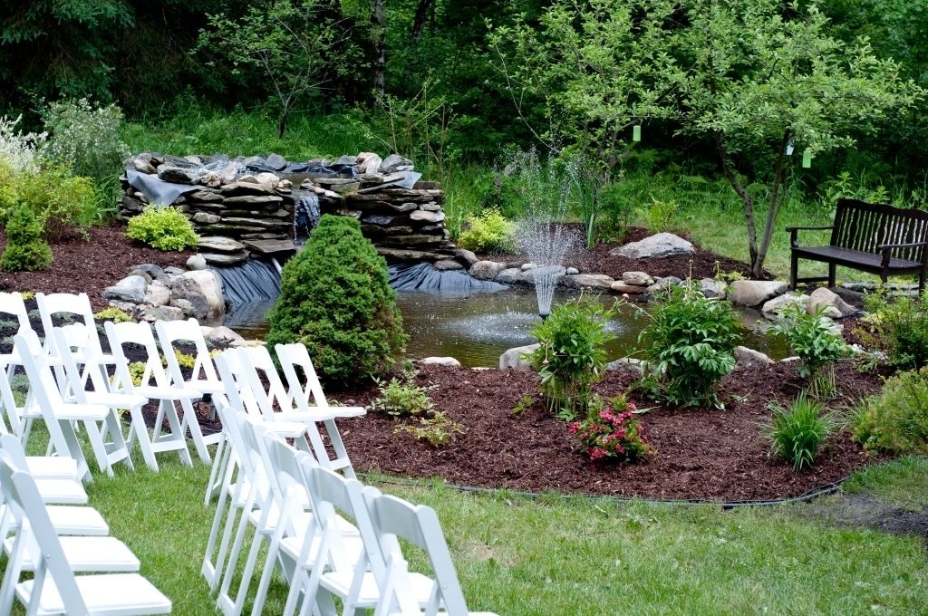 outdoor wedding area