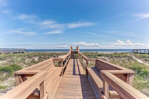 House, 2 Bedrooms | Property grounds - Endless Ocean Views in S Fletcher Duplex by RedAwning (Fernandina Beach)